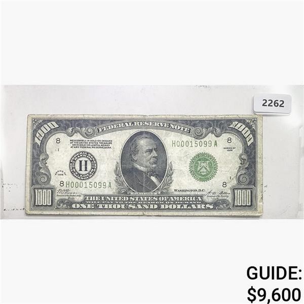 1928 $1000 Federal Reserve Note-Bank of St. Louis