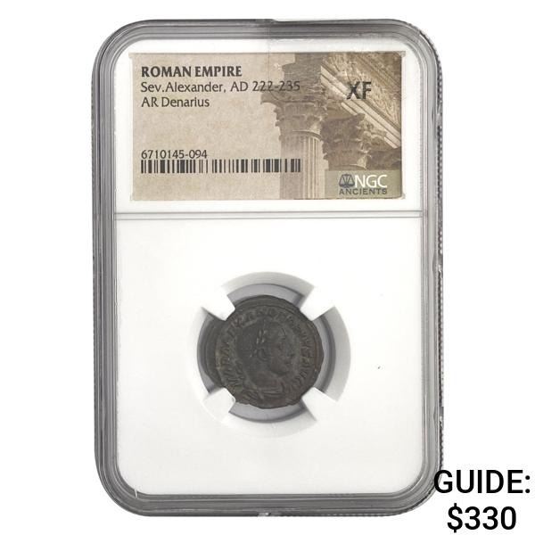 Roman Sev. Alexander, AD 222-235 Silver Denarius