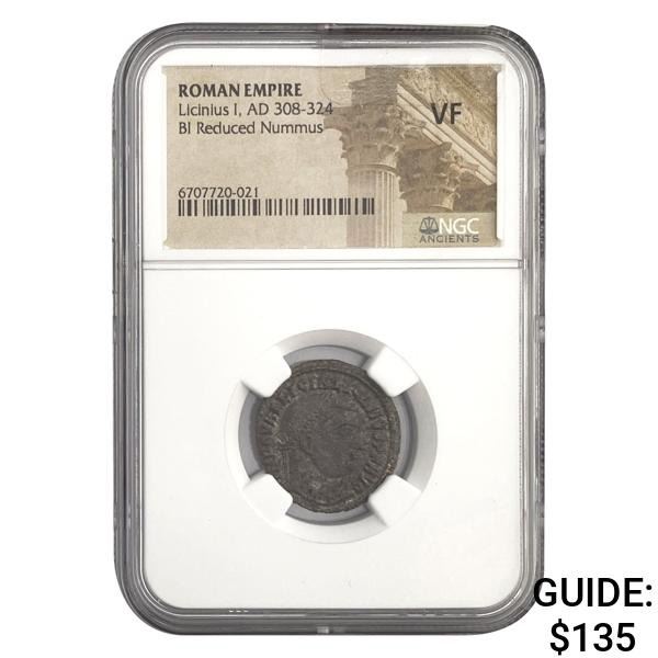 Roman Licinius I, AD 308-324 BI Reduced Nummus
