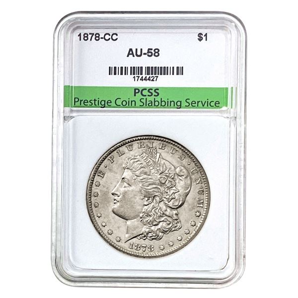 1878-CC Morgan Silver Dollar PCSS AU58