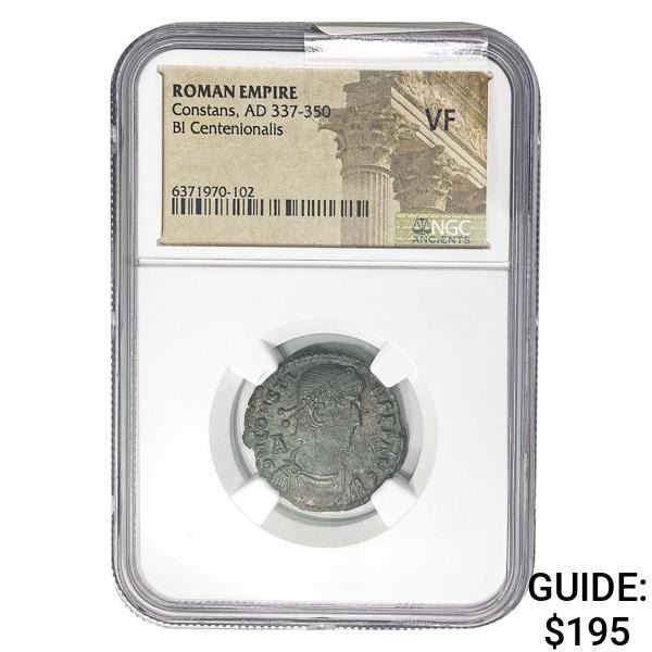 Roman Constans, AD 337-350 BI Centen.