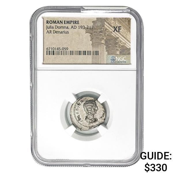 Roman Julia Domna, AD 193-217 Silver Denarius