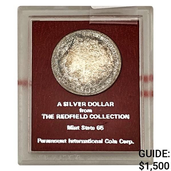 1887-S Morgan Silver Dollar PICC MS65 Redfield