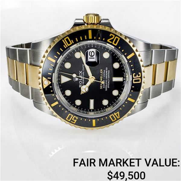 Rolex Sea-Dweller 43mm SS/18k yg Black Ceramic Dial - Reference #126603