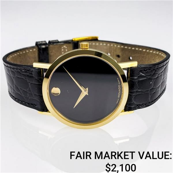 Mavado Museum 14k Gold/Quartz & Black Band