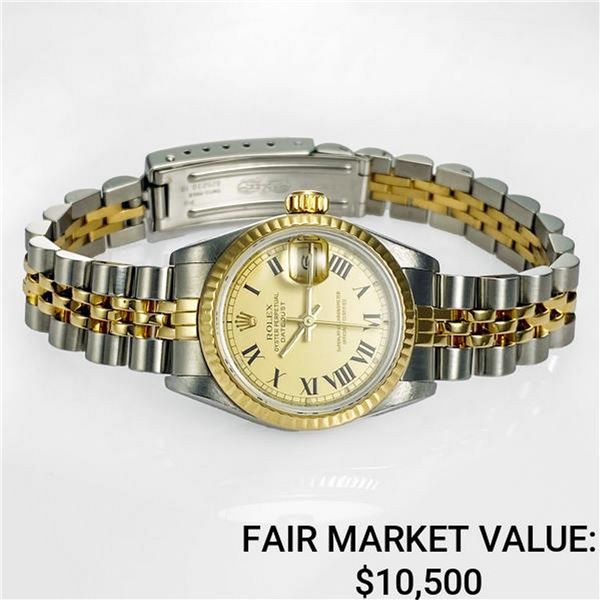 Rolex Datejust Stainless Steel & 18k Yellow Gold - Reference #69173