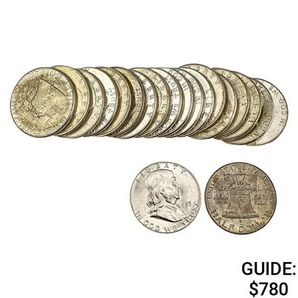 [20]1948-1955 Franklin Half Dollar Roll