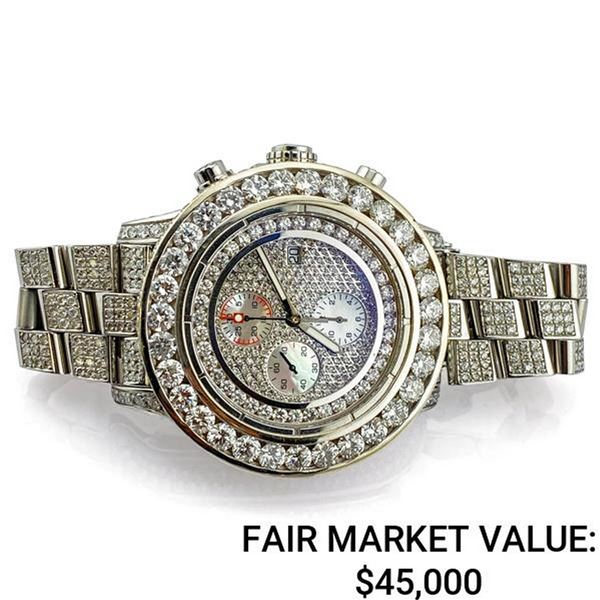 Breitling Super Avenger SS & 18k Pave Diamond Dial - Reference #A13370