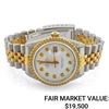 Image 1 : Rolex Datejust SS & 18k Gold w/ White Diamond Dial - Reference #16014