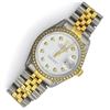 Image 7 : Rolex Datejust SS & 18k Gold w/ White Diamond Dial - Reference #16014