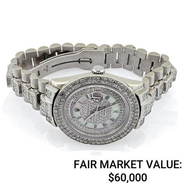 Rolex President 18k wg w/ Diamond MoP/Bezel/Band - Reference #118238