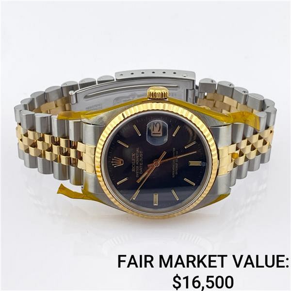 Rolex Datejust SS & Gold w/ Matte Black Dial - Reference #5024262