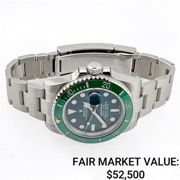 Rolex Submariner Stainless Steel w/Green Hulk Dial - Reference #116610