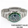 Image 1 : Rolex Submariner Stainless Steel w/Green Hulk Dial - Reference #116610