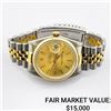 Image 1 : Rolex Datejust SS & 18k Gold w/ Champagne Dial - Reference #16233