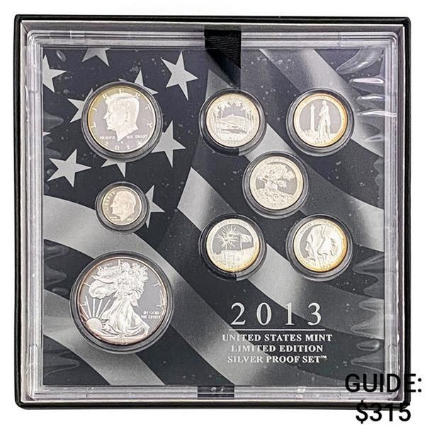 2013 U.S. Silver Proof Set 8 Varied Coins