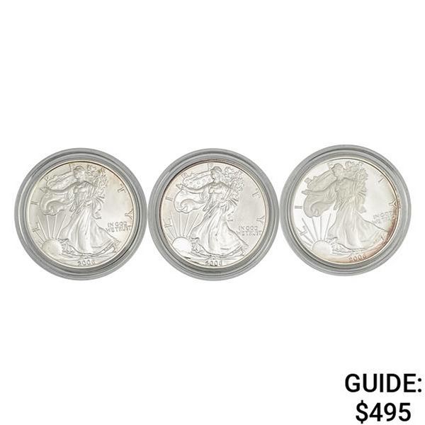 2006 Silver Eagle 3 Coin Set w/ box