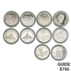 Image 1 : [10] 1989-2000 U.S. Varied Silver Comm. $1