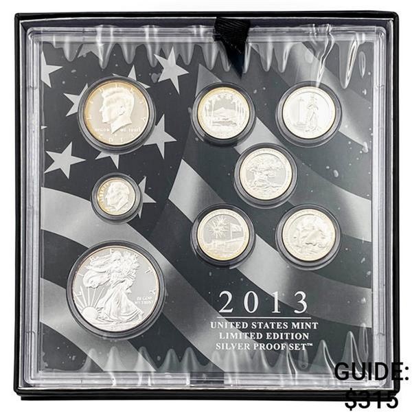 2013 U.S. Silver Proof Set 8 Varied Coins