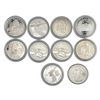 Image 2 : [10] 1983-2012 U.S. Varied Silver Comm. $1