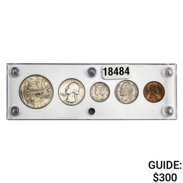 1939-P U.S. Year Set 1C-50C