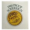 Image 4 : 1980 Gold Proof Sovereign Boxed