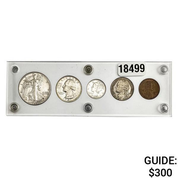 1941-S U.S. Year Set 1C-50C
