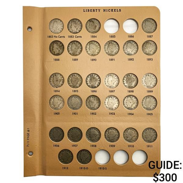 1883-1912 [31] Liberty Nickels w/ Album