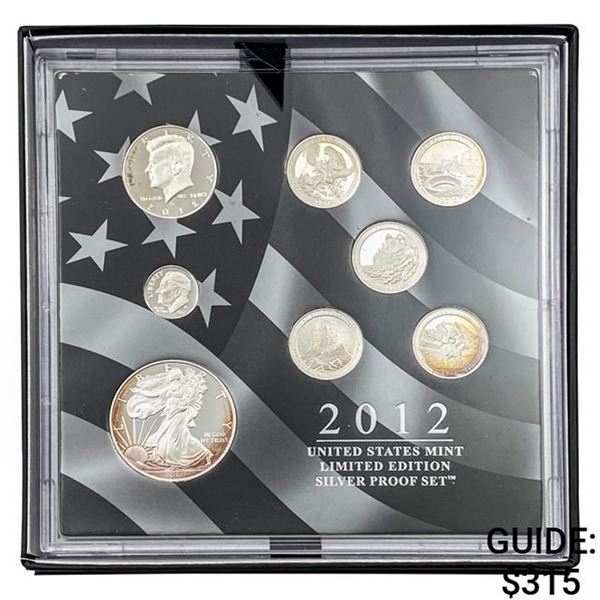 2012 U.S. Silver Proof Set 8 Varied Coins