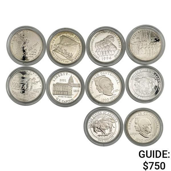 [10] 1987-2002 U.S. Varied Silver Comm. $1