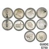 Image 1 : [10] 1987-2002 U.S. Varied Silver Comm. $1