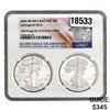 Image 1 : 2020 Silver Eagle 2 Coin Set NGC MS70 ULTRA CAMEO