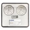 Image 2 : 2021 Silver Eagle 2 Coin Set NGC MS69