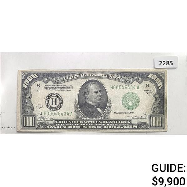 1934A $1000 Federal Reserve Note-Bank of St. Louis