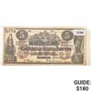 Image 1 : 1861 $5 Confederate States of America Note