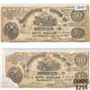 Image 1 : [2]1861 $50 Confederate States of America Notes