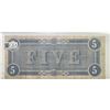 Image 2 : 1864 $5 Confederate States of America Note