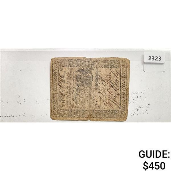 1775 30 Shillings Pennsylvania Note