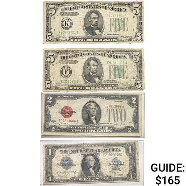 [4]1923-1934 $1/$2/$5 United States Notes