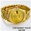 Image 1 : Rolex President 18k Yellow Gold Factory Diamond - Reference #18038