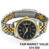 Image 1 : Rolex Datejust SS & 18k Yellow Gold w/ Black Dial - Reference #116233