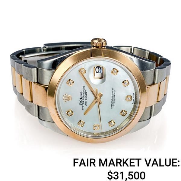 Rolex Datejust 18k Rose Gold Factory Diamond/MoP - Reference #80735VZ