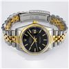 Image 3 : Rolex Datejust SS & 18k Yellow Gold w/ Black Dial - Reference #16013