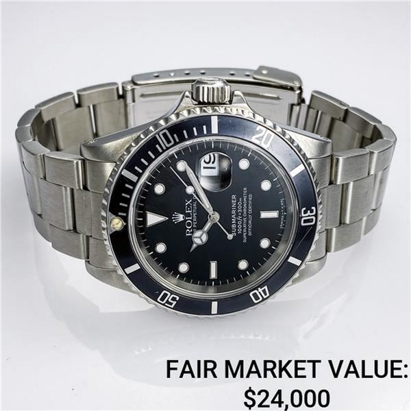Rolex Submariner Stainless Steel w/ Black Dial - Reference #16610
