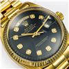Image 8 : Rolex President 18k Yellow Gold Black Diamond Dial - Reference #1803