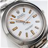 Image 8 : Men's Rolex Milgauss SS w/ White Dial Orange Markers - Reference #116400