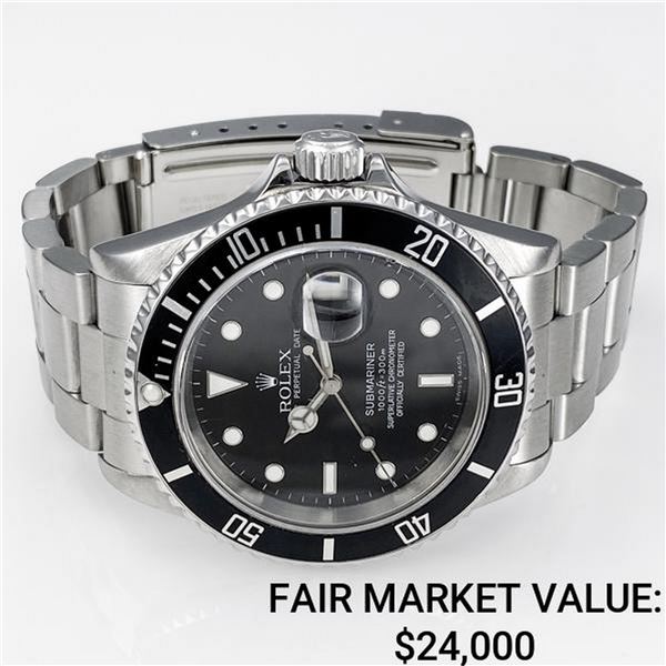 Rolex Submariner Stainless Steel w/ Black Dial - Reference #16610