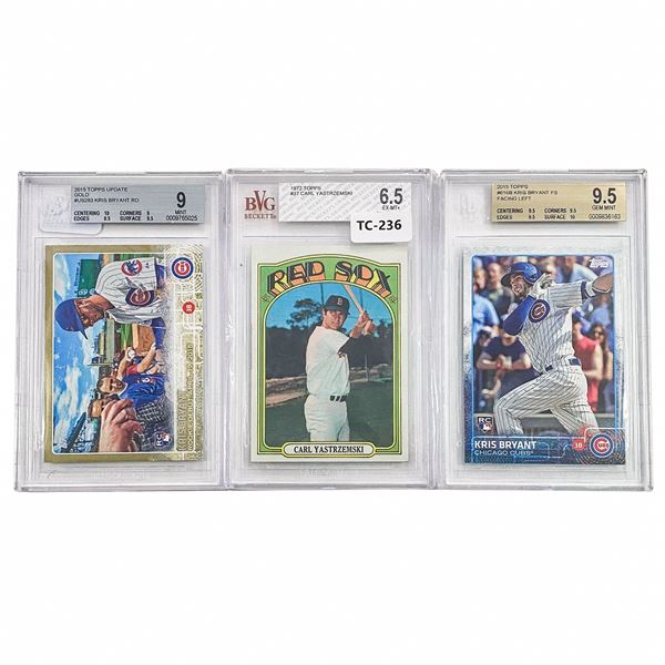 [3]1972 & 2015 Topps Yastrezemski/Bryant