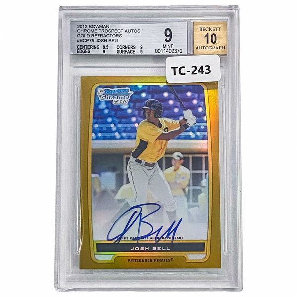 2012 Bowman Chrome Prospect Autos Josh Bell #BCP79