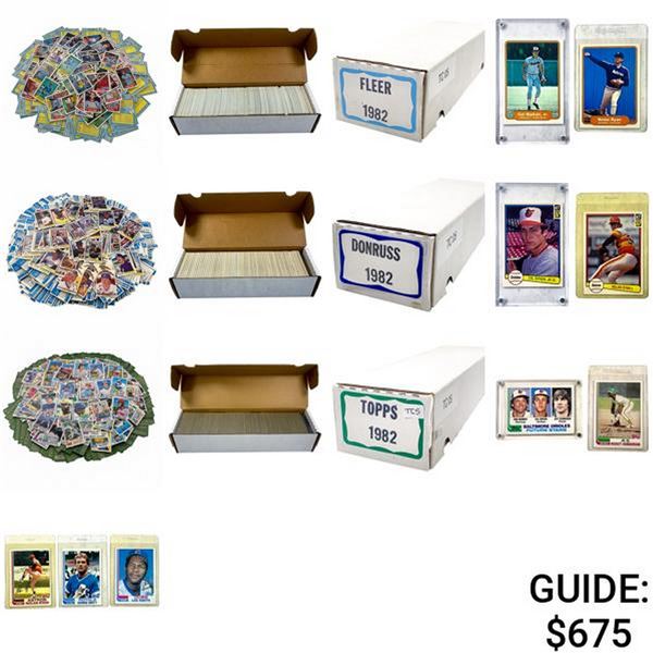 1982 Complete Topps/Fleer/Donruss Sets [2091 Cards]